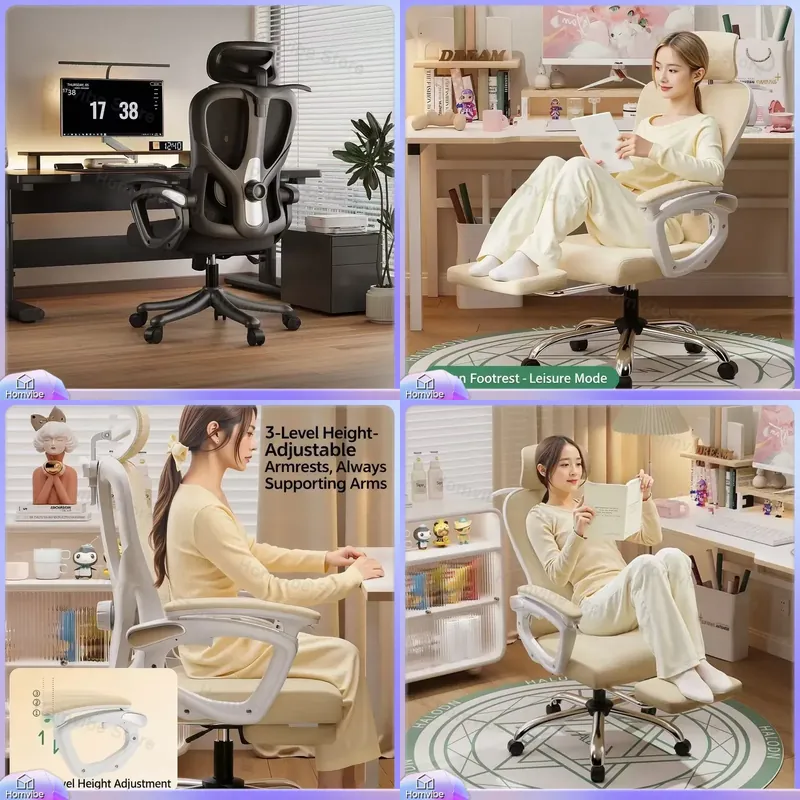 Pc Gaming Chair - Ergonomic Gaming Chair with Lumbar Support