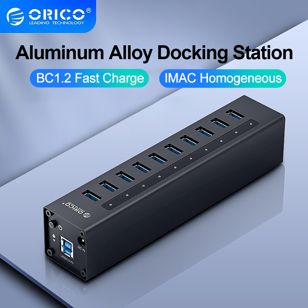 Usb Hub Gaming - ORICO Aluminum 10 Port USB3.0 Splitter