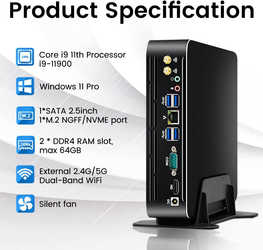 Pc Gaming Core I7 - Partaker 11th Gen Intel Mini PC