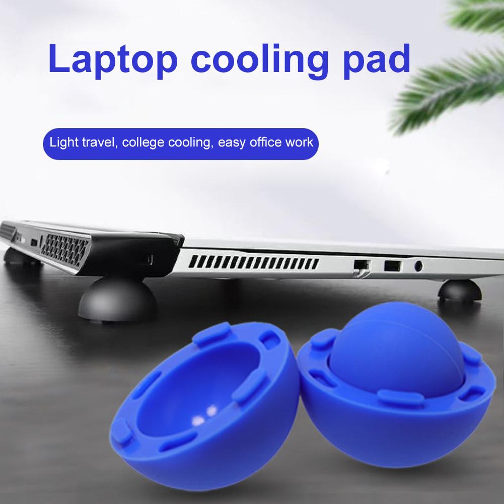 Laptop Cooling Pad - Heat Dissipation Ball Silicone Laptop Fan