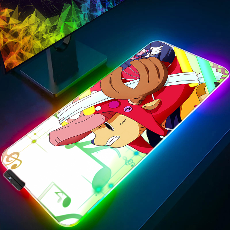 RGB LED Mouse Pad Office Desk  - Pc Gaming Games ulasan dan harga