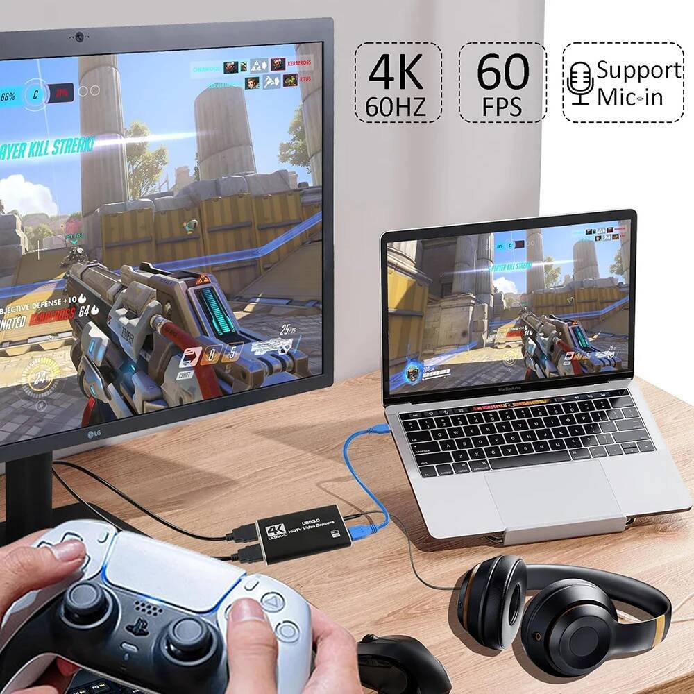 4K HDMI-Compatible to USB 3.0  - Pc Gaming Games ulasan dan harga
