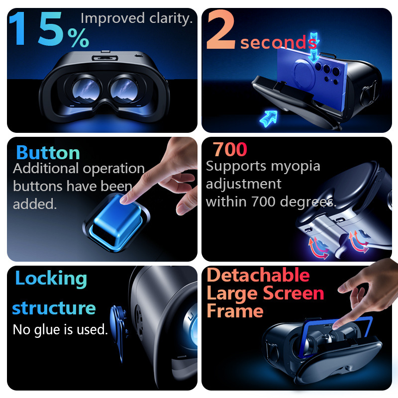 Original VRG Q8 VR Virtual Rea - Vr Headset Pc ulasan dan harga