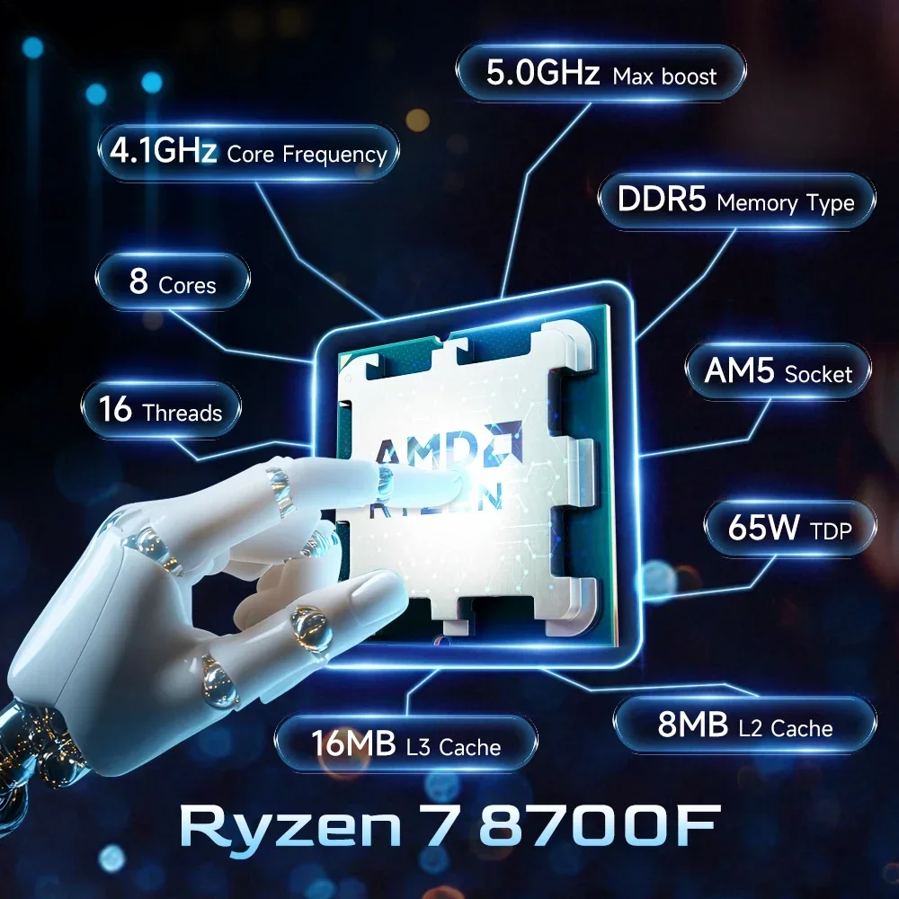 AMD Ryzen 7 8700F New CPU R7 8 - Amd Cpu Ryzen 7 ulasan dan harga