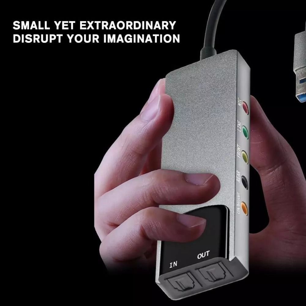 New USB Sound Card 7.1 5.1 Cha - Pc Gaming Games ulasan dan harga
