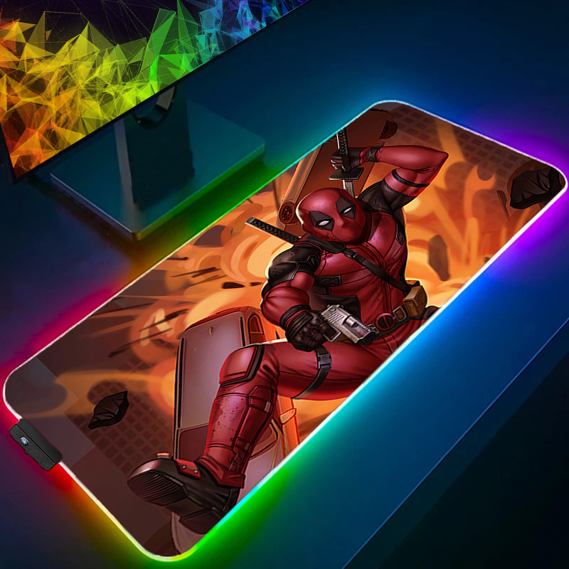 LED Mouse Pad Gaming Backlight - Pc Gaming Used ulasan dan harga