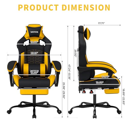 Gaming Chair with Massage,Ergo - Pc Gaming Chair ulasan dan harga