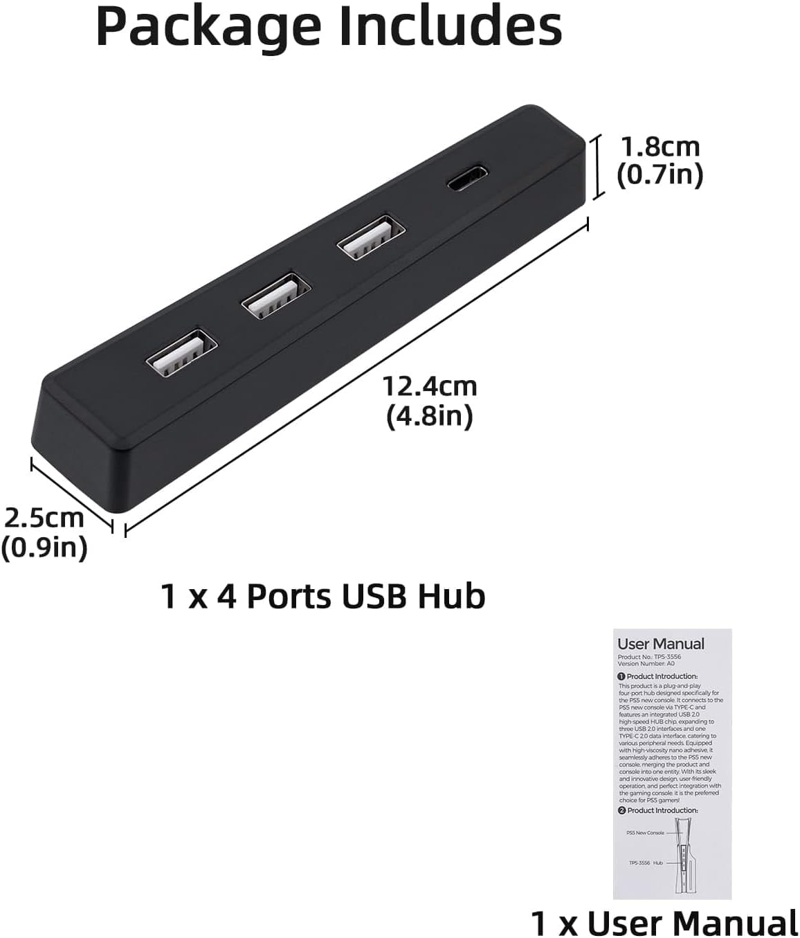 4 Ports USB Hub for PS5 Slim D - Usb Hub Gaming ulasan dan harga