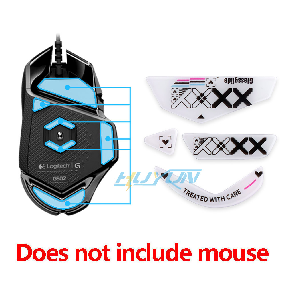 Tempered glass foot pads are s - Logitech Mouse G502 ulasan dan harga