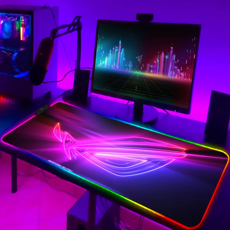 RGB Mousepad Cool ROG Mouse Pa - Rgb Keyboard Wrist Rest ulasan dan harga