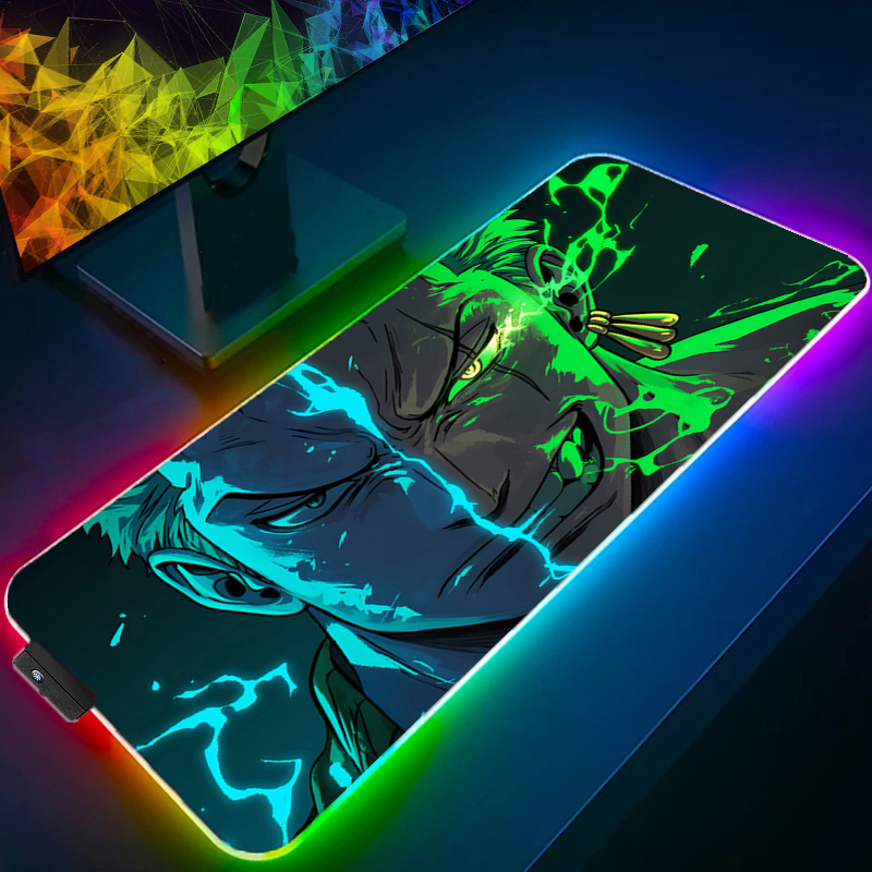 ONE PIECE Zoro Mouse Pad RGB G - Pc Gaming Used ulasan dan harga