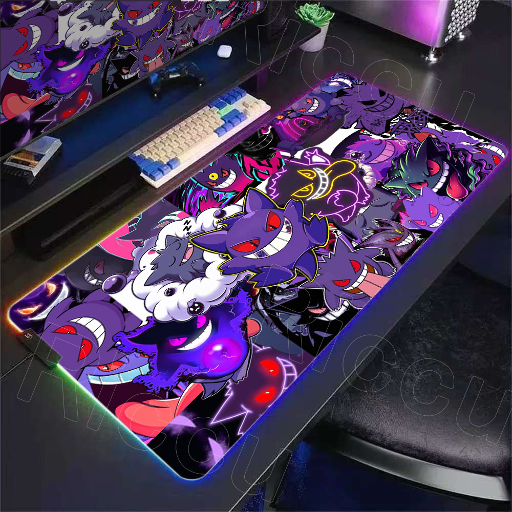 2026 Cool RGB P-pokemon Gengar - Rgb Keyboard Wrist Rest ulasan dan harga