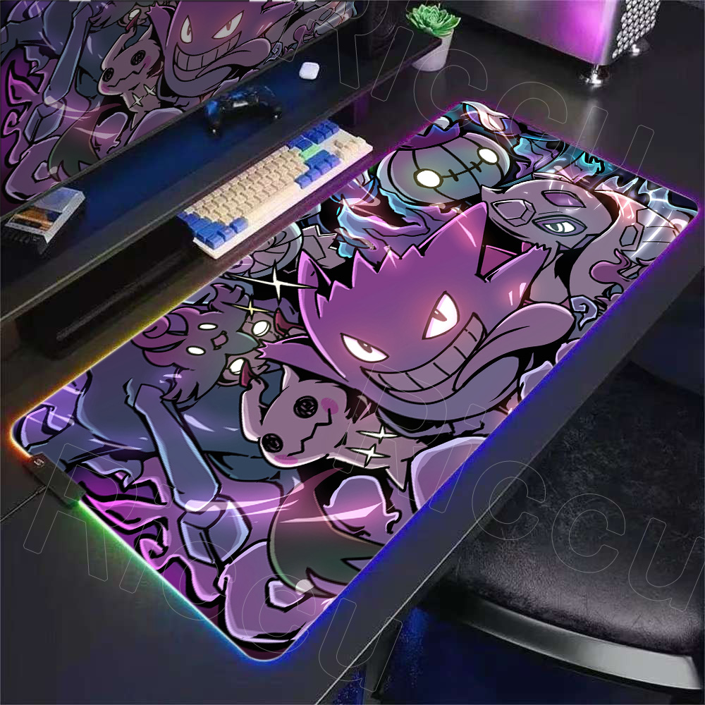 2026 Cool RGB P-pokemon Gengar - Rgb Keyboard Wrist Rest ulasan dan harga
