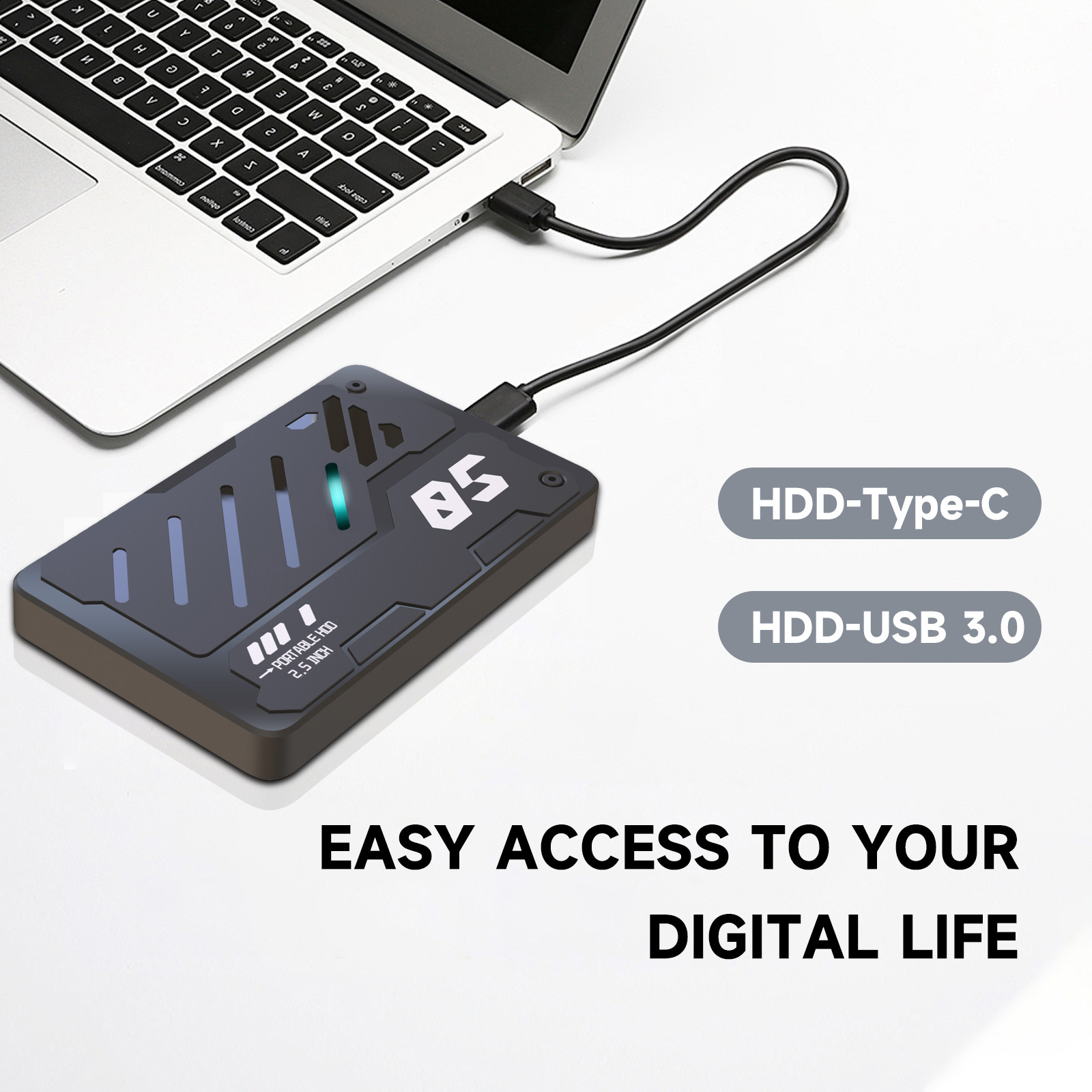 USB3.0 Type-C External Hard Dr - Pc Gaming Vs Ps5 ulasan dan harga
