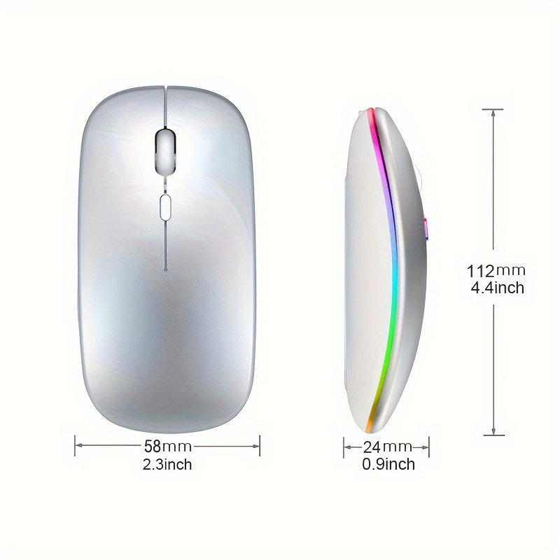 Wireless Mouse RGB Rechargeabl - Pc Gaming Handheld ulasan dan harga