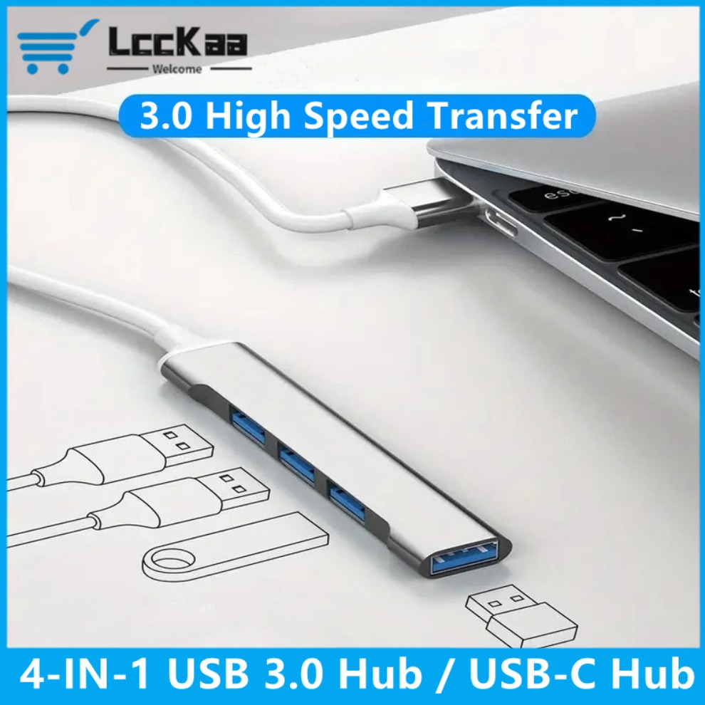 USB 3.0 Hub 4 in 1 USB Hub Hig - Usb Hub Gaming ulasan dan harga