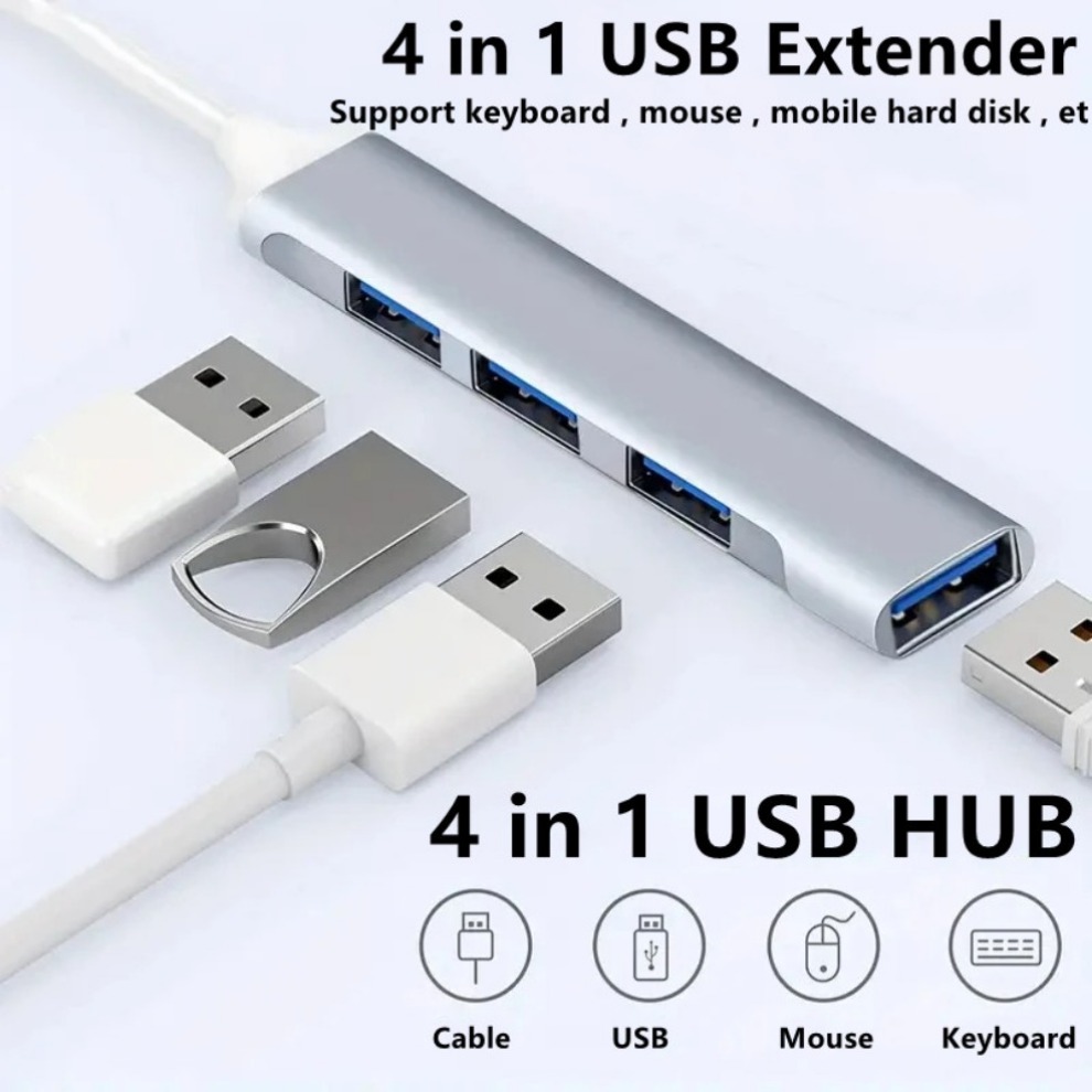 USB 3.0 Hub 4 in 1 USB Hub Hig - Usb Hub Gaming ulasan dan harga