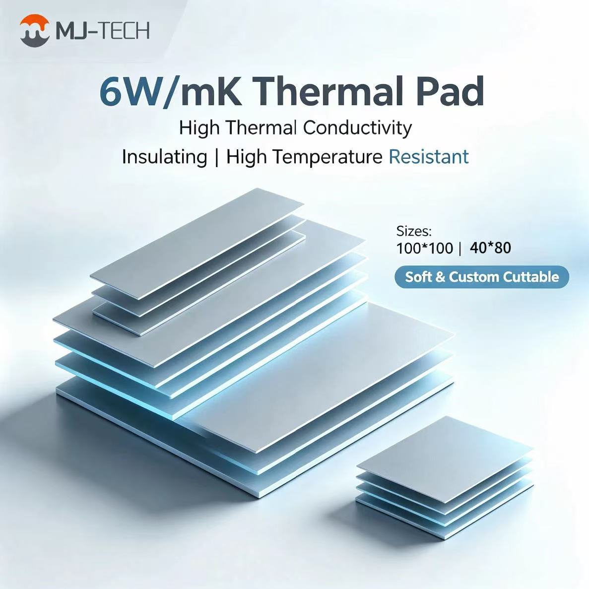 MJ-TECH 6W/mK Thermal Pad Non- - Laptop Cooling Pad ulasan dan harga