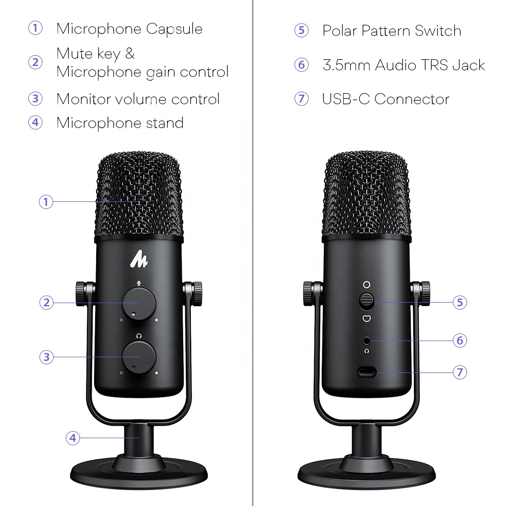 MAONO USB to Type C PC Studio  - Pc Gaming Games ulasan dan harga