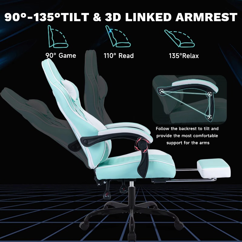 Gaming Chair With Massage Ergo - Pc Gaming Chair ulasan dan harga
