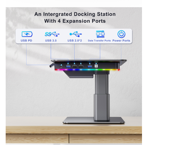 Adjustable Height Desktop  Ris - Usb Hub Gaming ulasan dan harga