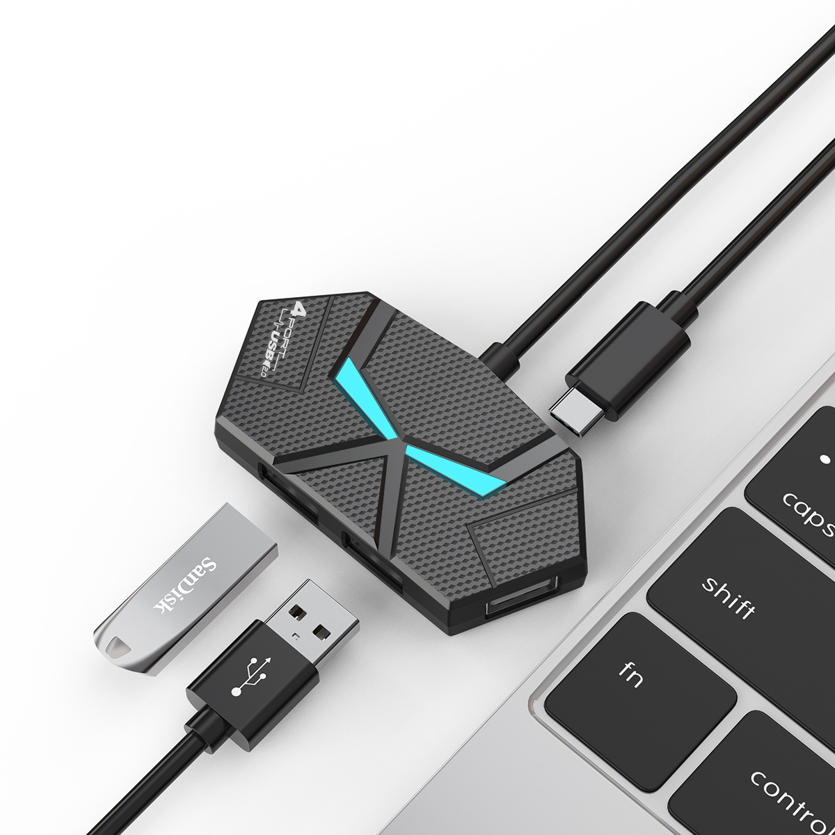 0.6CM/1.2M HUB 7-port Compatib - Usb Hub Gaming ulasan dan harga