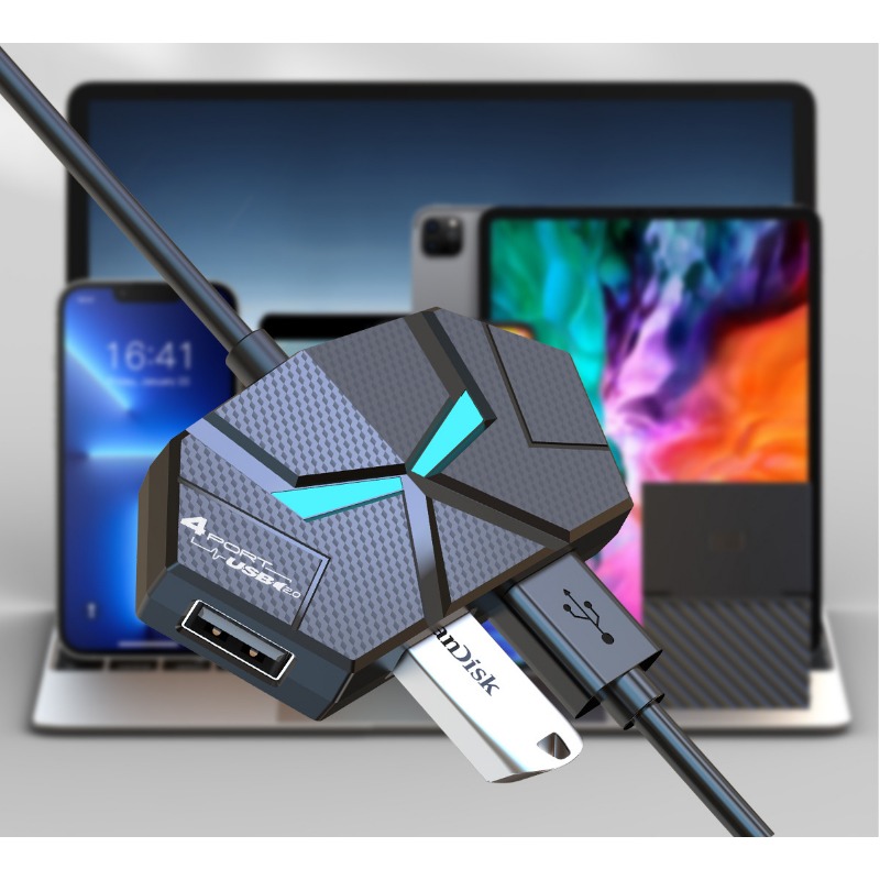 0.6CM/1.2M HUB 7-port Compatib - Usb Hub Gaming ulasan dan harga