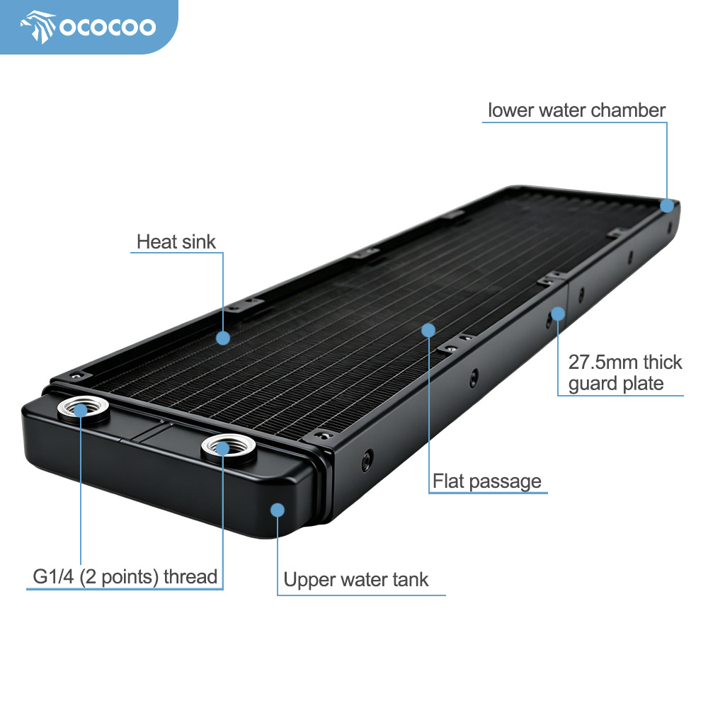 OCOCOO PC Water Cooling Radiat - Pc Gaming Liquid Cooling ulasan dan harga