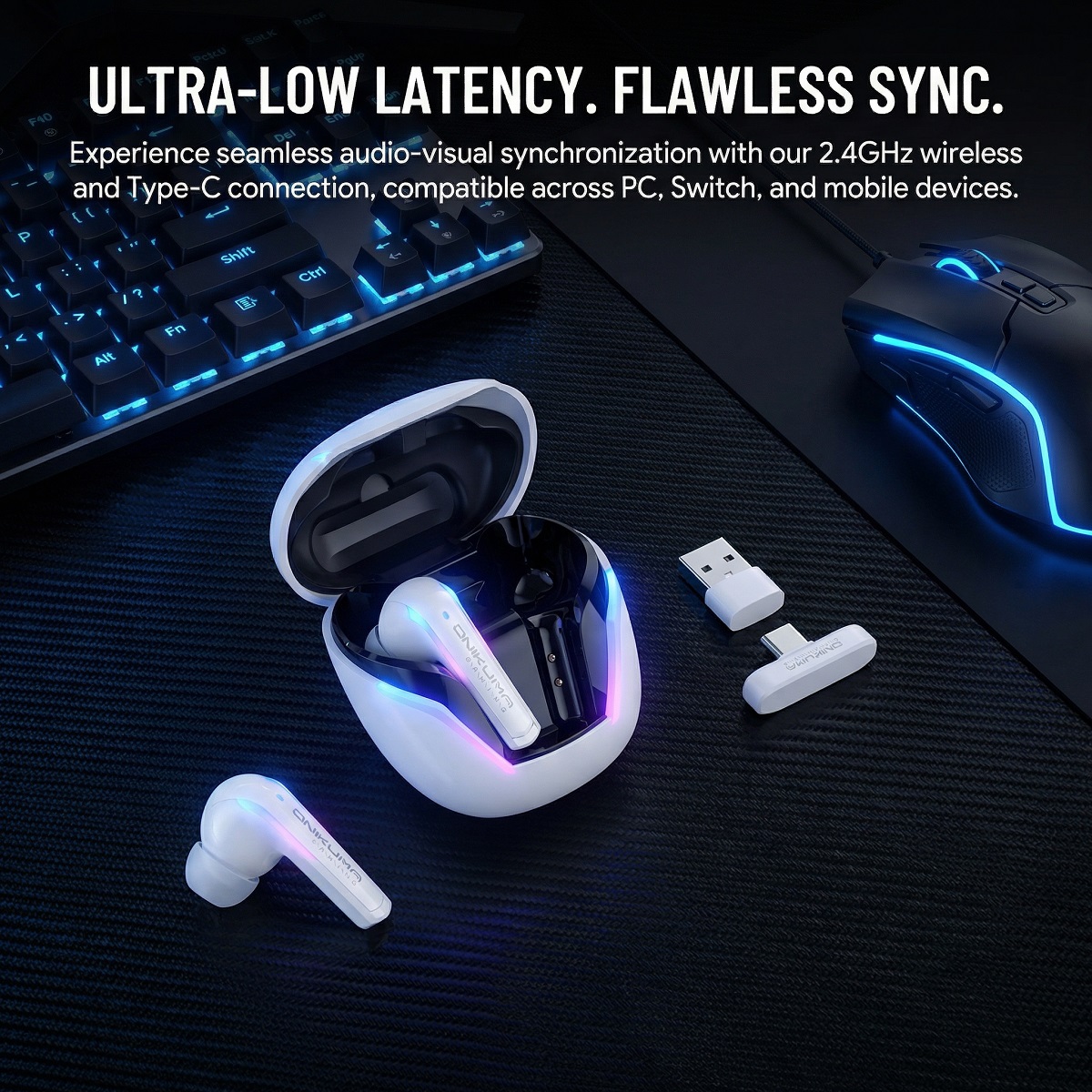 ONIKUMA T27 Wireless Gaming Ea - Pc Gaming Vs Ps5 ulasan dan harga