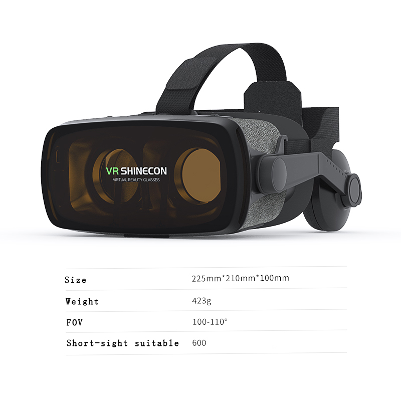 VR Shinecon Casque Viar 3D Gla - Vr Headset Pc ulasan dan harga