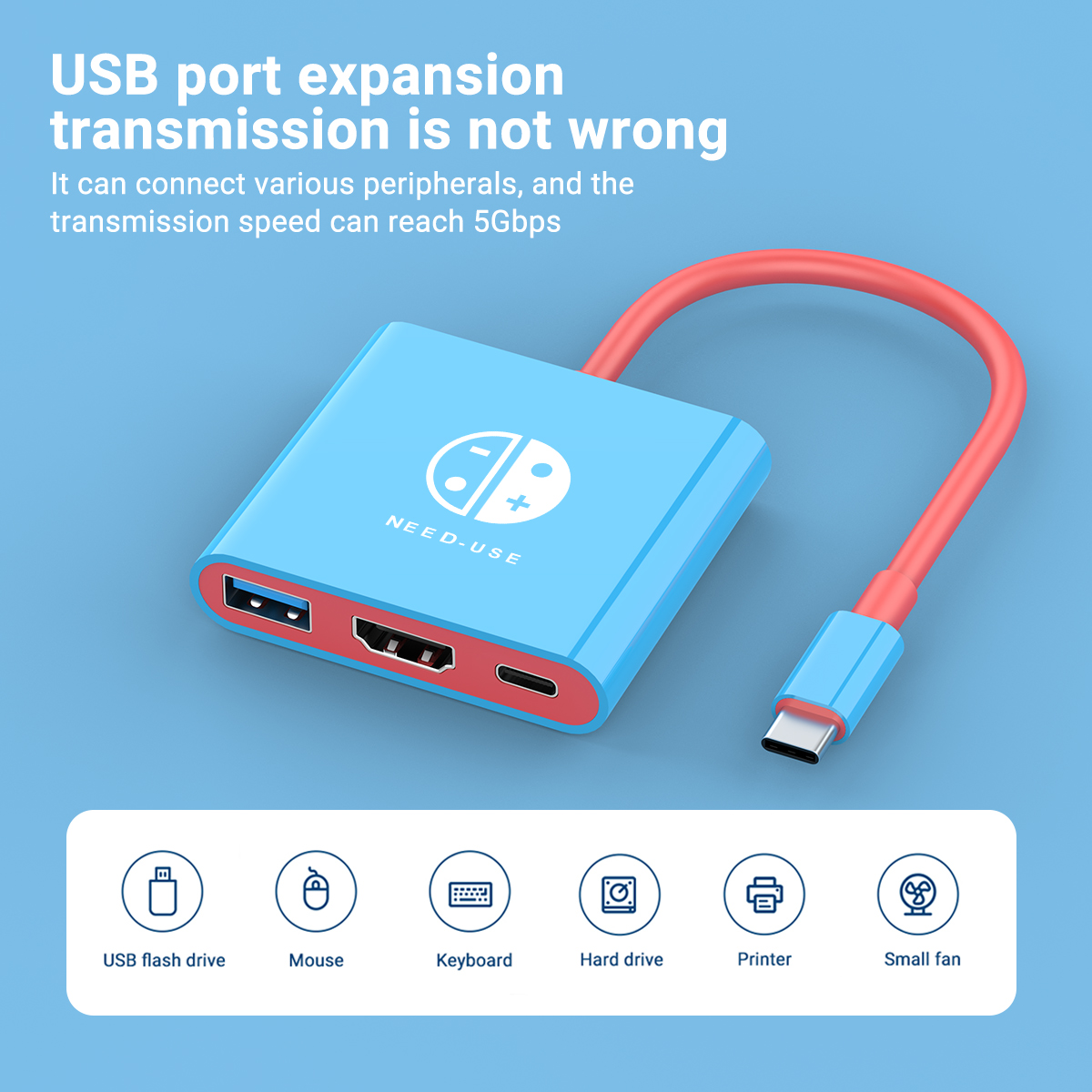 Portable 3 in 1 Game Docking S - Usb Hub Gaming ulasan dan harga
