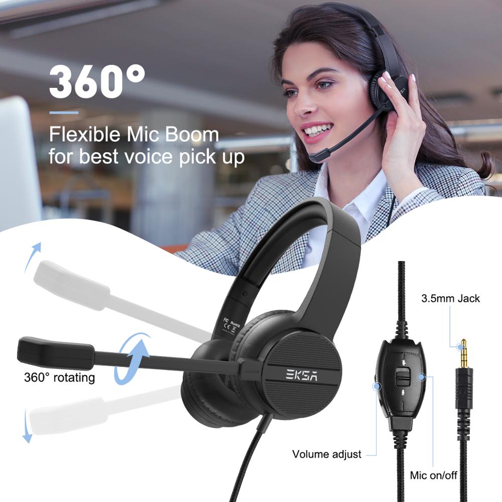 EKSA H12 Wired Headphones with - Pc Gaming Online ulasan dan harga