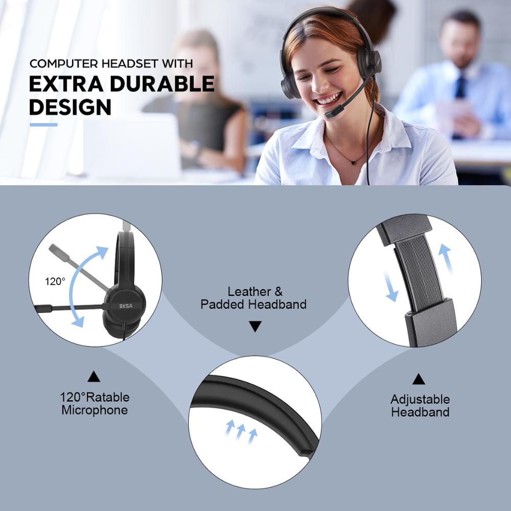 EKSA H12 Wired Headphones with - Pc Gaming Online ulasan dan harga