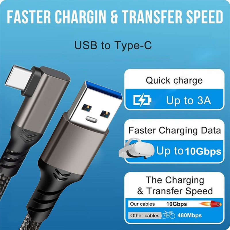 USB 3.2 Gen 2 Elbow 10Gbps Cab - Vr Headset Pc ulasan dan harga